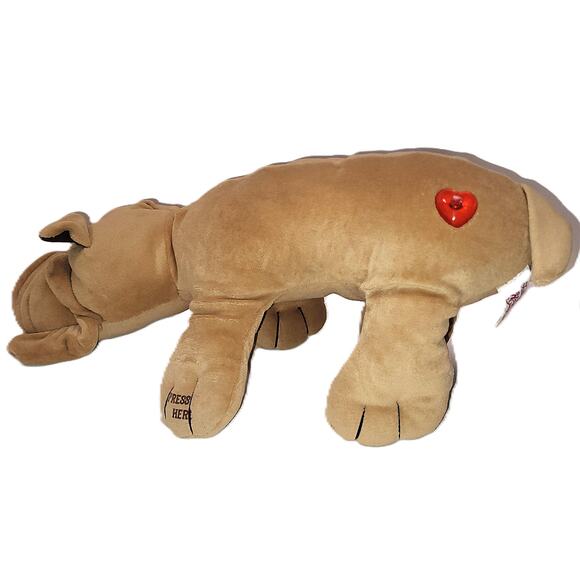 18" Rare 80s Vintage Talking Happy Puppy Shar Pei By Cuddle Wit Inc MUTE - Picture 3 of 14